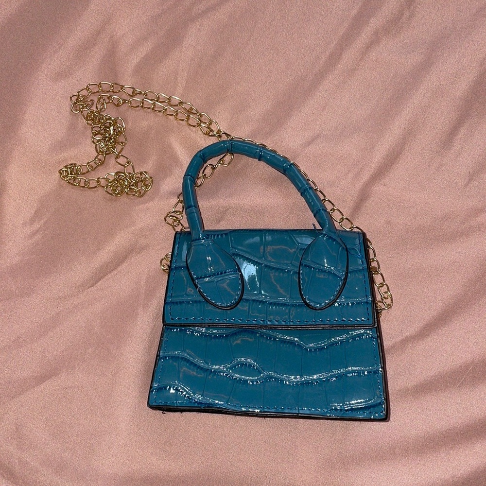 Mini turquoise bag